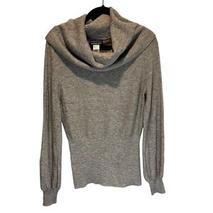 Patagonia Gray Wool Cowl Neck Fitted Sweater - size Large